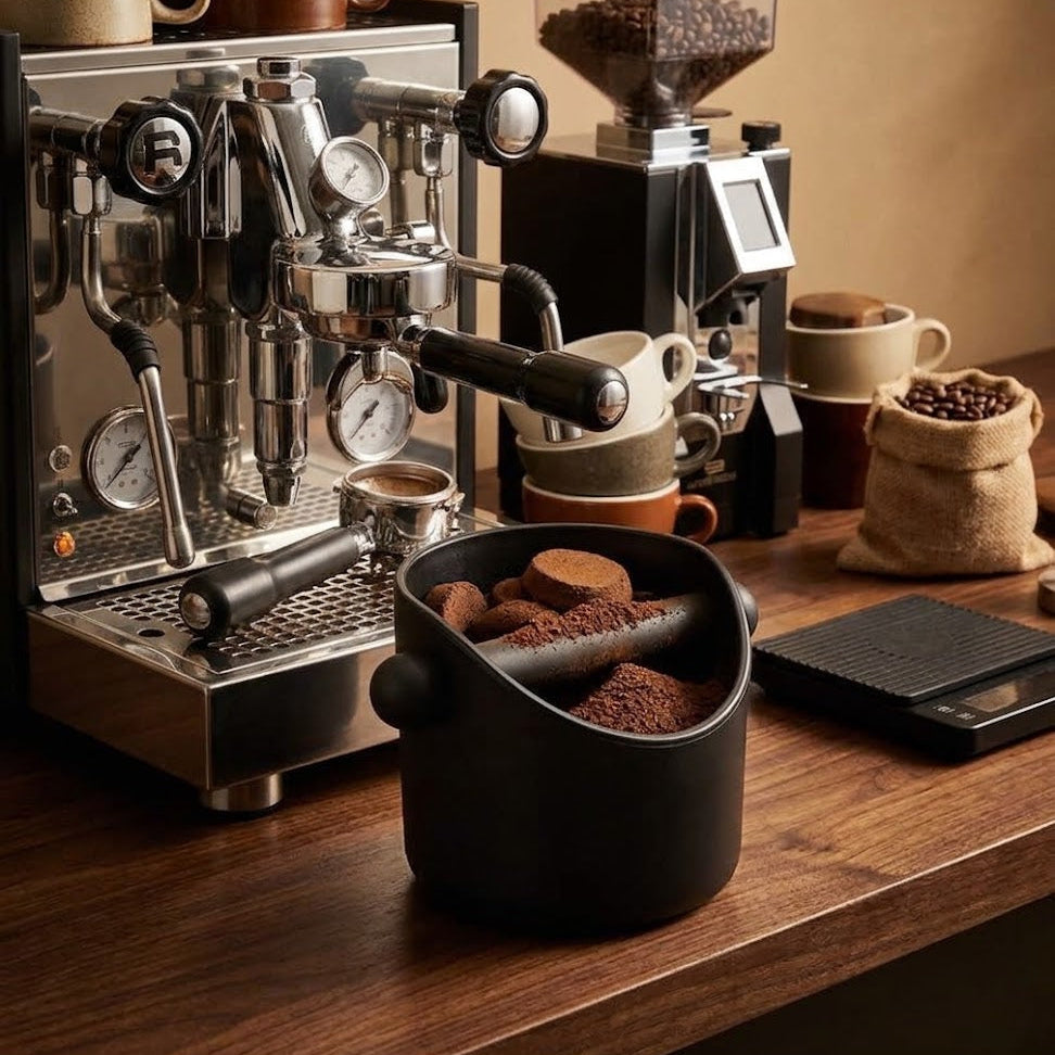 Coffee Knock Box – Durable Espresso Grounds Disposal Container for Home Baristas
