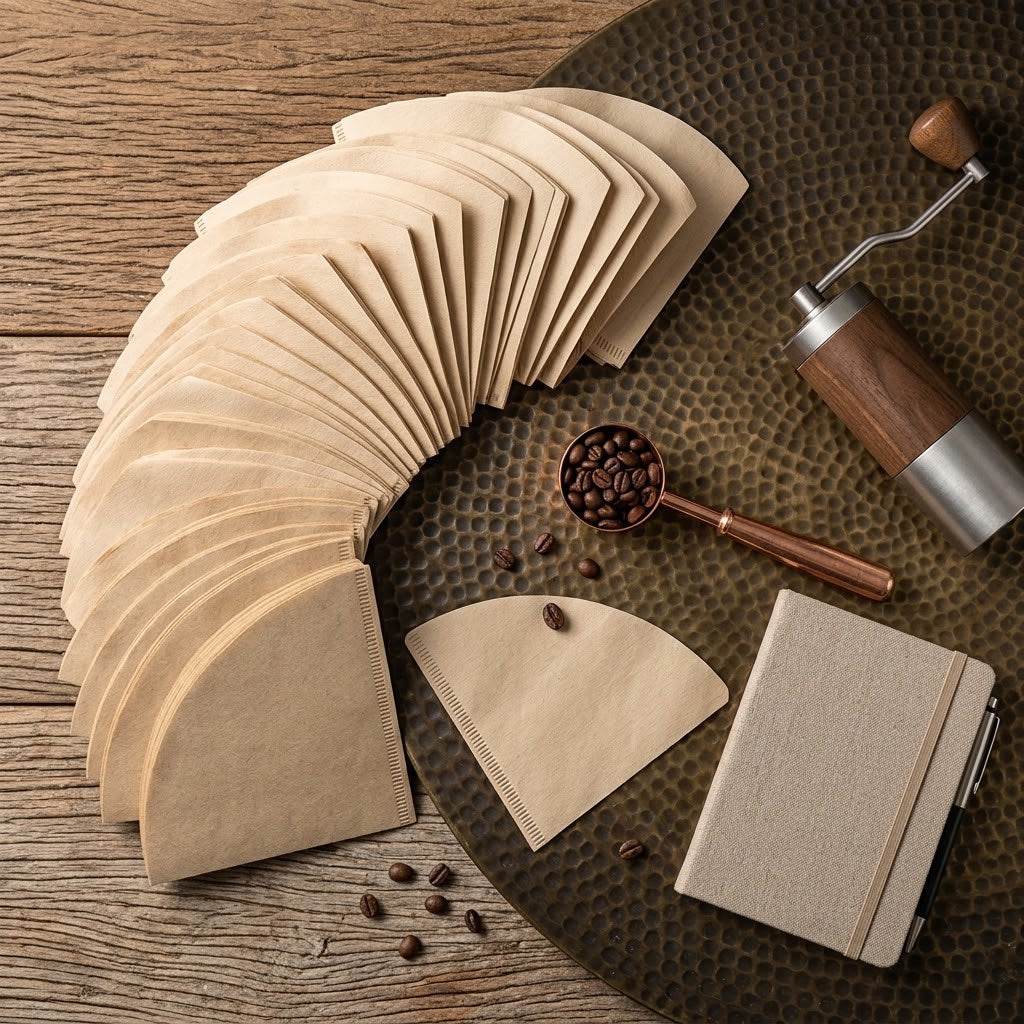 V Shape Coffee Filter Papers – Disposable Filters for Pour Over Coffee Brewing