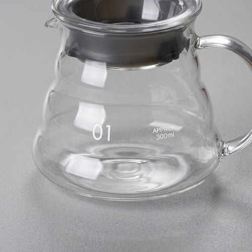 Heat Resistant Glass Coffee Server – Borosilicate Cloud Shape Pour Over Carafe