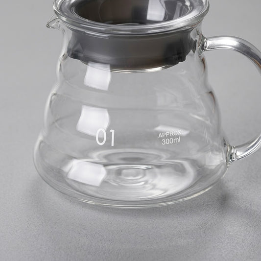 Heat Resistant Glass Coffee Server – Borosilicate Cloud Shape Pour Over Carafe