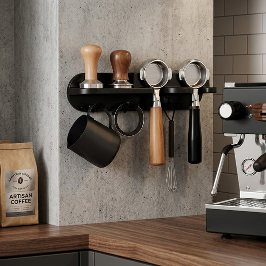 Coffee Machine Storage Rack – No-Drill Countertop Organizer for Coffee Pods & Accessories