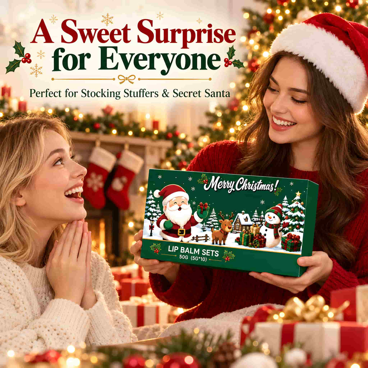 Christmas Fruity Lip Balm Set
