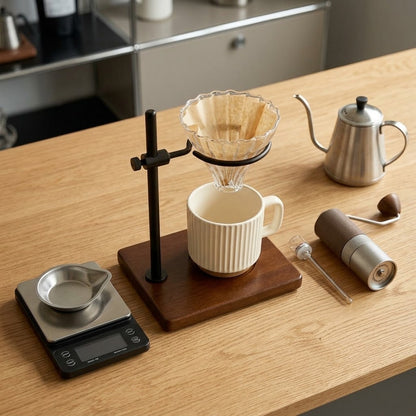 Pour Over Coffee Stand – Adjustable Brewing Holder for Manual Coffee Setup