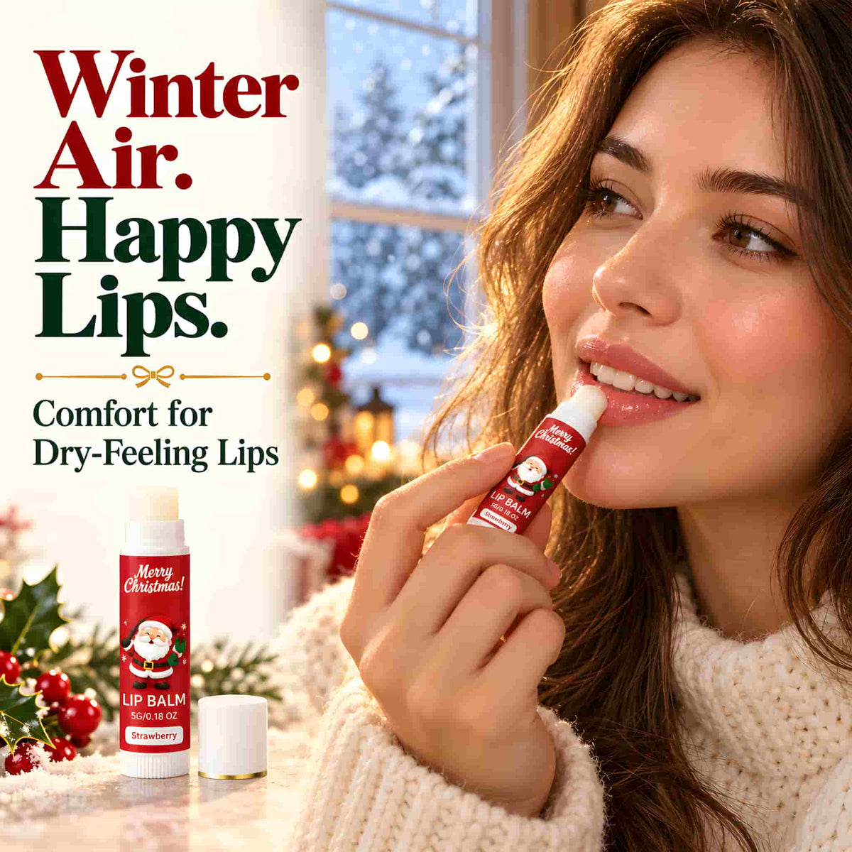 Christmas Fruity Lip Balm Set