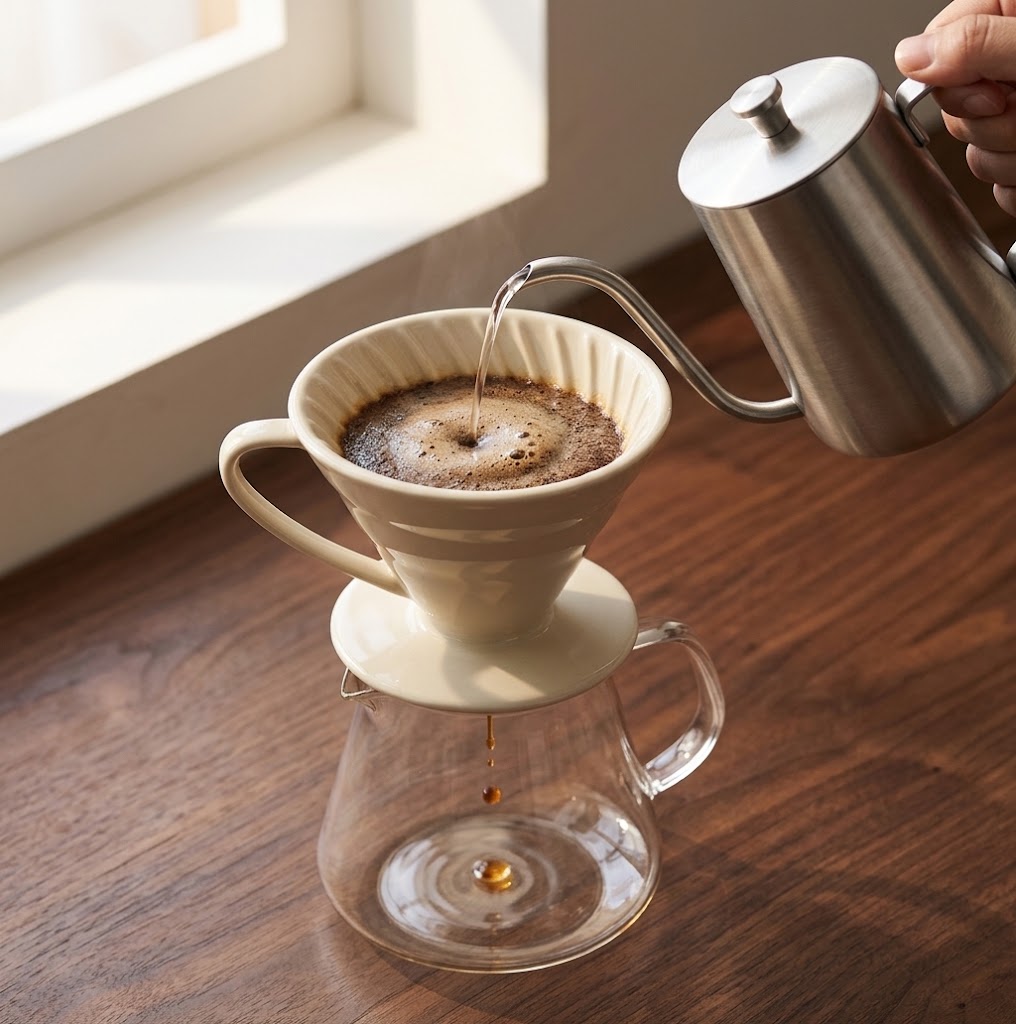 Ceramic V60 Coffee Dripper – Pour Over Coffee Brewing Filter Cup