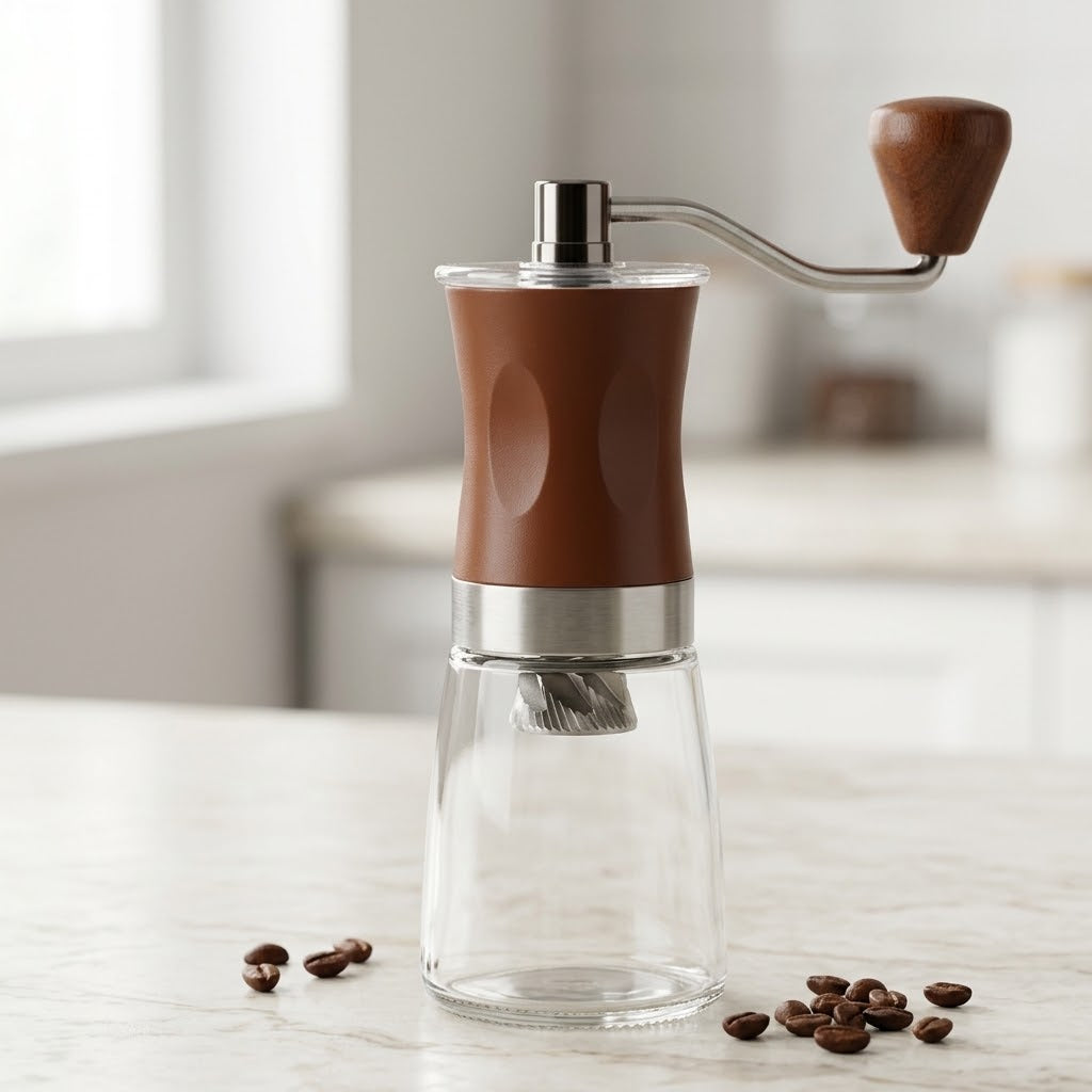 Manual Coffee Grinder – Portable Hand Coffee Bean Mill for Fresh Brewing