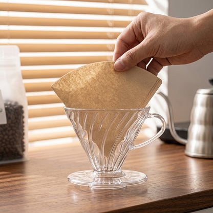 V Shape Coffee Filter Papers – Disposable Filters for Pour Over Coffee Brewing