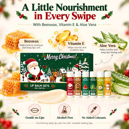 Christmas Fruity Lip Balm Set