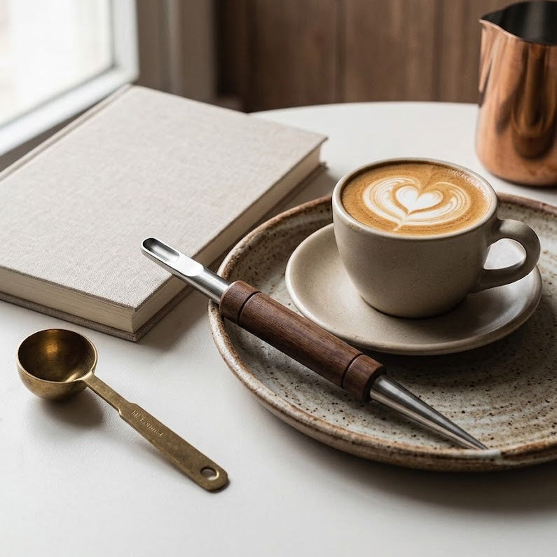 Stainless Steel Latte Art Pen – Coffee Decorating Tool for Milk Foam Designs