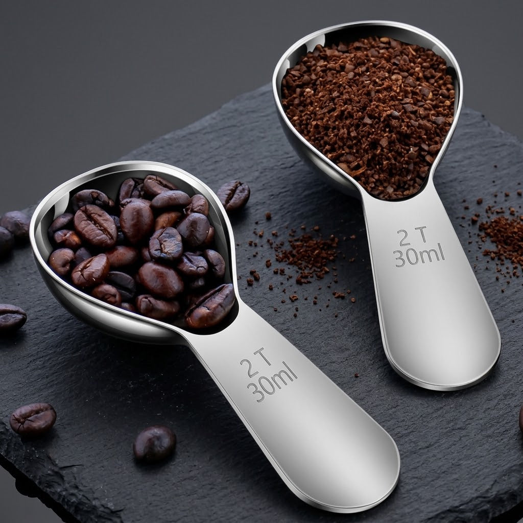 304 Stainless Steel Coffee Scoop – Precision Coffee Bean Measuring Spoon
