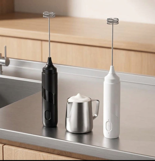 Electric Milk Frother – Handheld Coffee Foam Maker for Lattes & Cappuccinos