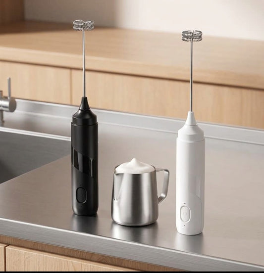 Electric Milk Frother – Handheld Coffee Foam Maker for Lattes & Cappuccinos