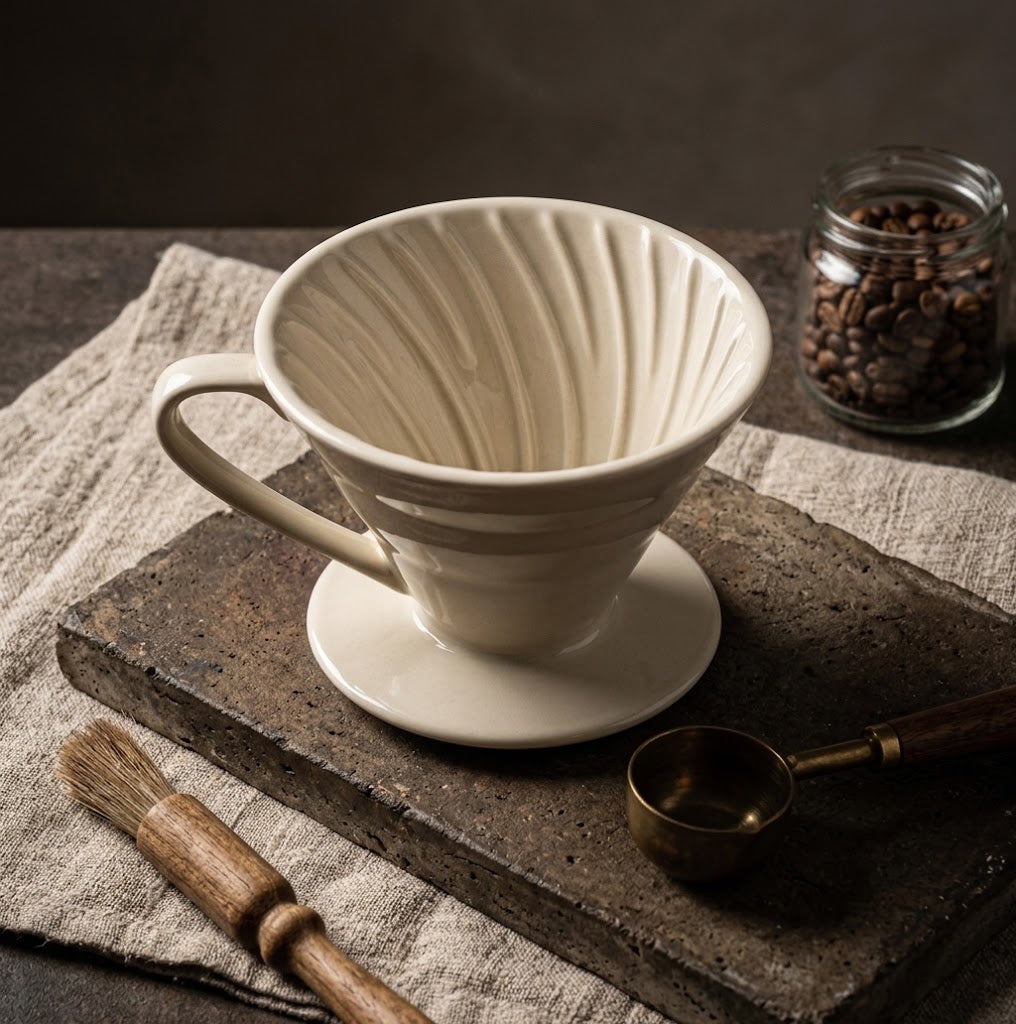 Ceramic V60 Coffee Dripper – Pour Over Coffee Brewing Filter Cup